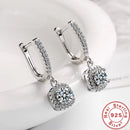 Boucles d’Oreilles Huggie 2CT en Moissanite Diamant de Laboratoire