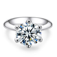 Bague de Fiançailles Moissanite D Couleur 1ct à 5ct pour Femme