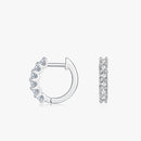 Petites Boucles Moissanite Couleur D en Argent 925 pour Femme