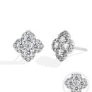 Boucles d’Oreilles Diamant Moissanite pour Femme en Argent S925 Plaqué Or 18K