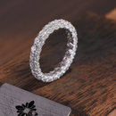 Bague Transparente Moissanite en Argent 925