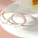 Bracelet Femme Moissanite Poire 1CT, Argent Massif 925