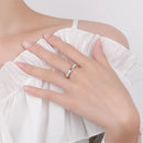 Bague Moissanite 1.5ct Couleur D pour Homme et Femme