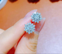 Boucles d’Oreilles Soleil 1CT Moissanite en Argent 925