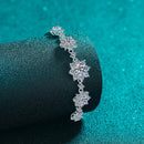 Bracelet Fleur en Moissanite 2.6CT en Argent 925