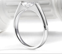 Bague Élégante en Argent 925 avec Moissanite Marquise 1ct pour Femme