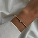 Bracelet Élégant Femme Moissanite, Argent 925, Certifié GRA