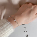 Bracelet Papillon Fleur pour Femme Argent S925 Réglable