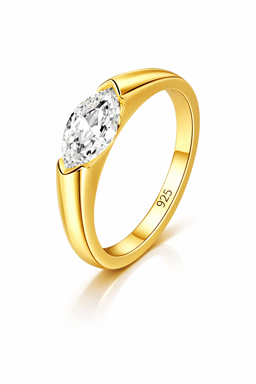 <tc>Ring Zuivere Marquise – Strakke lijn</tc>
