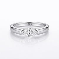 <tc>Ring Zuivere Marquise – Strakke lijn</tc>