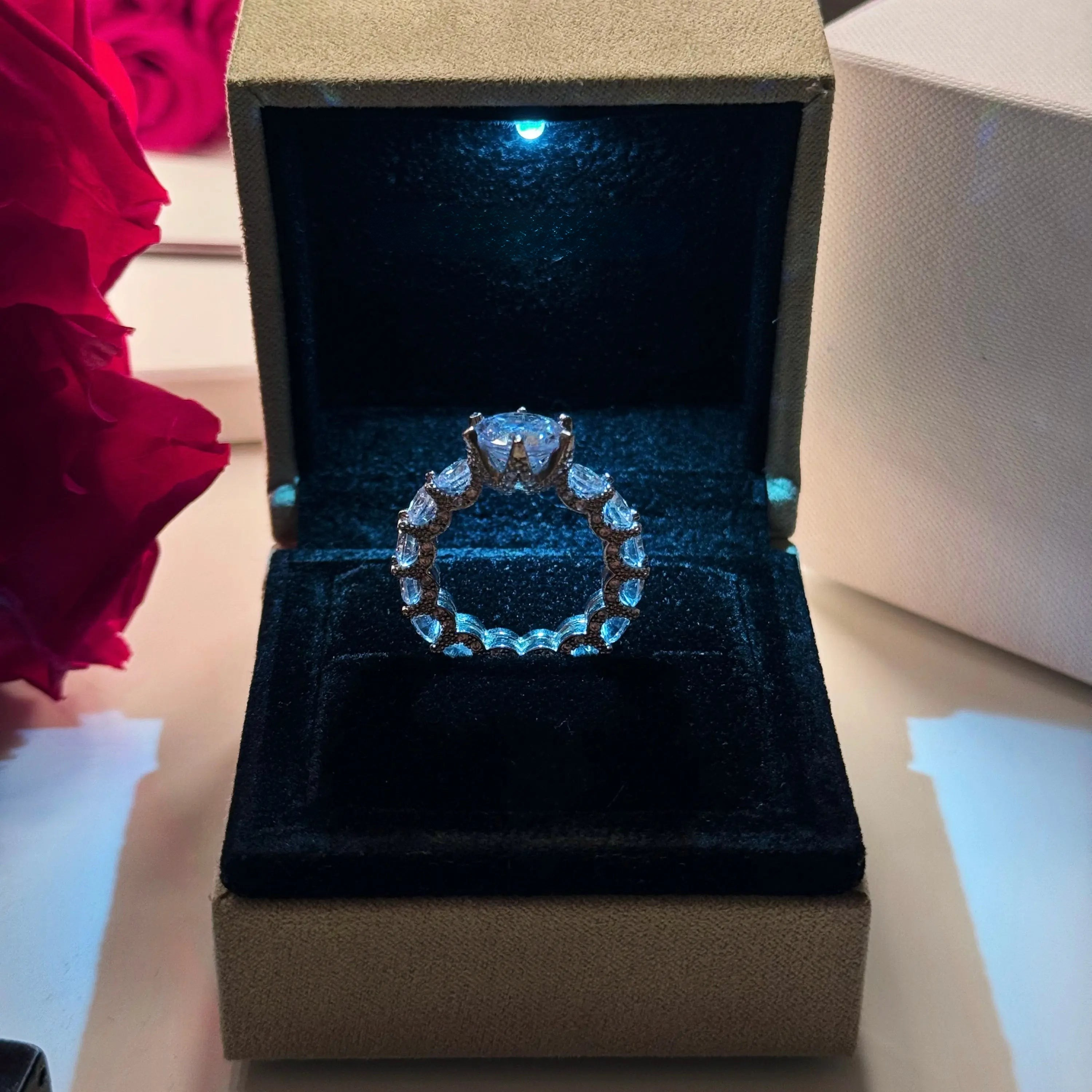 Bague de Luxe en Argent Sterling 925 et Or 18K