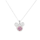 Collier Mickey Plein Moissanite en Argent 925