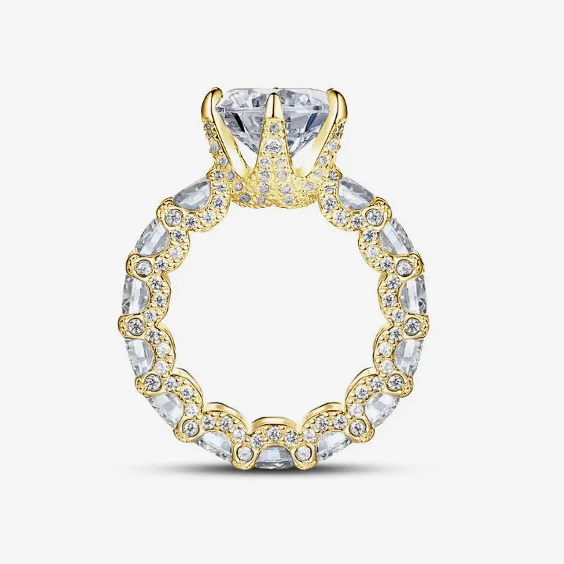 Bague de Luxe en Argent Sterling 925 et Or 18K