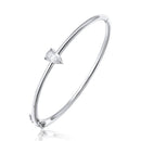 Bracelet Femme Moissanite Poire 1CT, Argent Massif 925