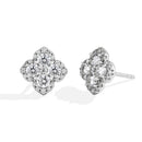 Boucles d’Oreilles Diamant Moissanite pour Femme en Argent S925 Plaqué Or 18K