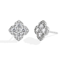 Boucles d’Oreilles Diamant Moissanite pour Femme en Argent S925 Plaqué Or 18K
